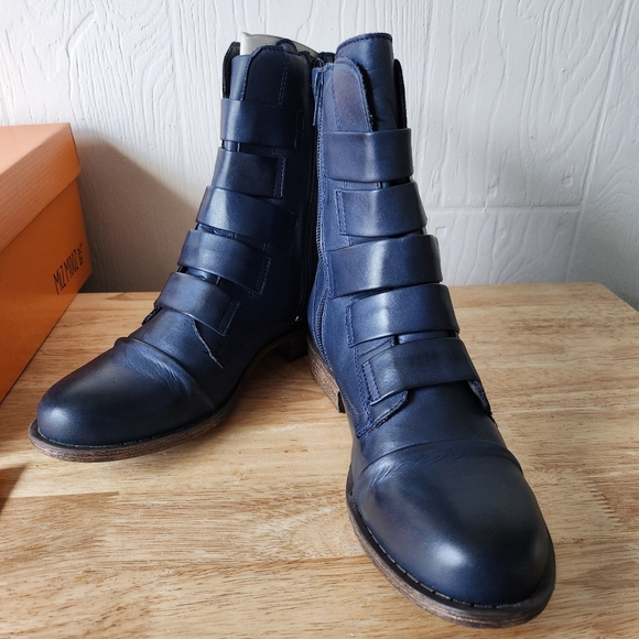 Miz Mooz Navy Limelight Boots - Size 8M - Picture 2 of 12
